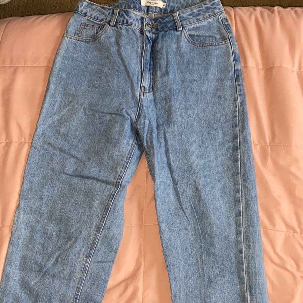 Thrifted High Waisted Light Blue Mom Jeans